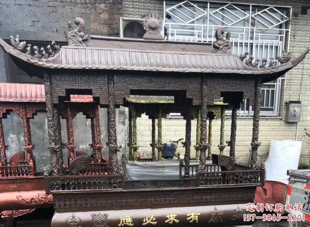 大同精美仿古铜香炉雕塑