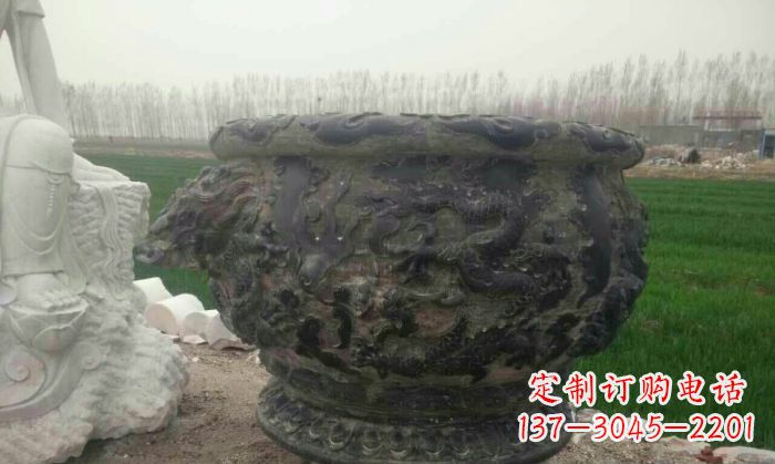 大同仿古圆形水缸石雕