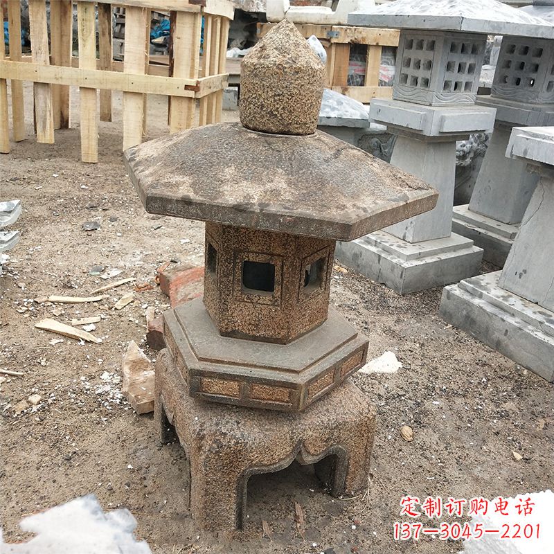 大同古雅时尚仿古石灯笼雕塑