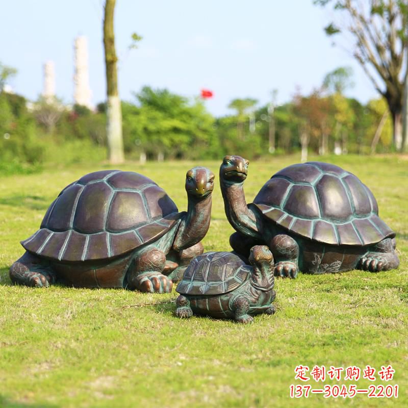 大同仿铜做工精美的乌龟雕塑摆件