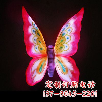 大同仿真蝴蝶_大号红色发光款70x50x30
