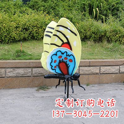 大同大号黄色蝴蝶雕塑