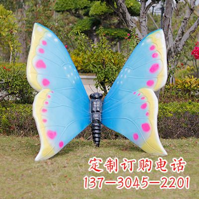 大同仿真蝴蝶_蓝白色款105x100x80