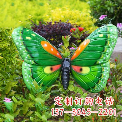 大同精致魅力的绿色蝴蝶雕塑