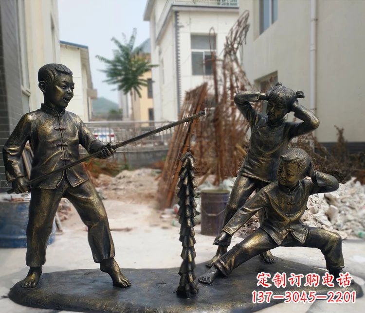 大同精美儿童铜雕,为孩子们带来欢乐