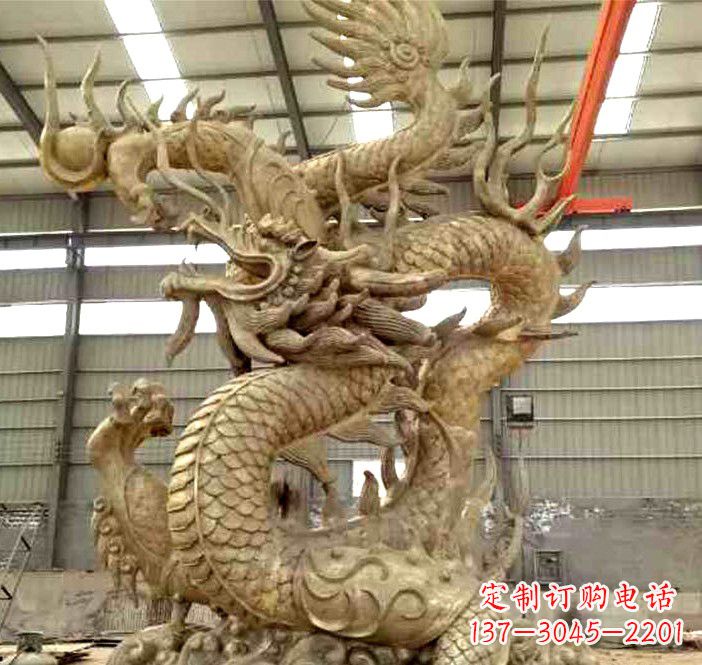 大同精美铜龙雕塑