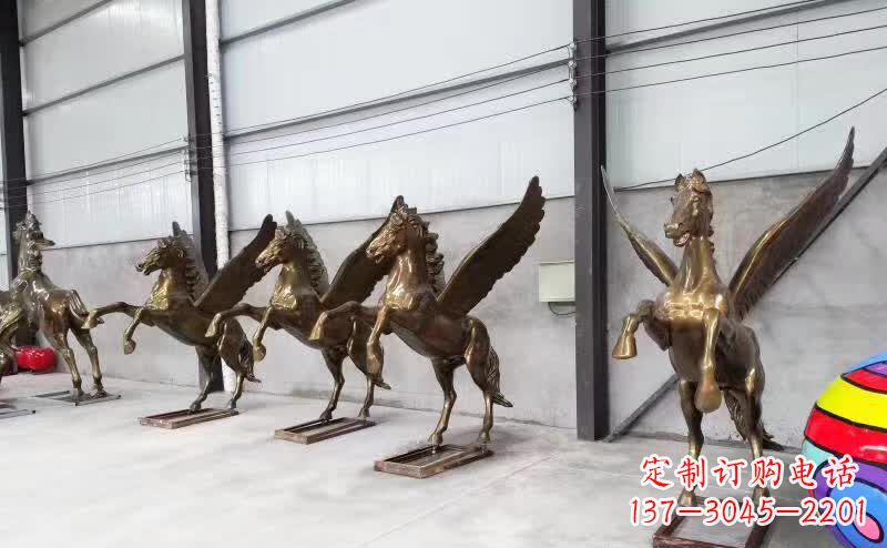 大同精美绝伦的飞马铜雕