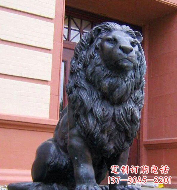 大同非洲狮子铜雕塑精美雕刻,精美绝伦