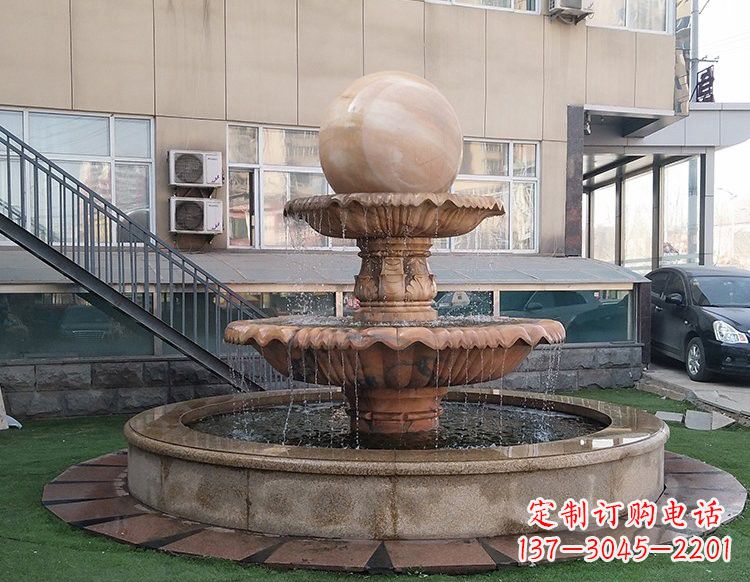 大同风水球喷泉石雕 (2)