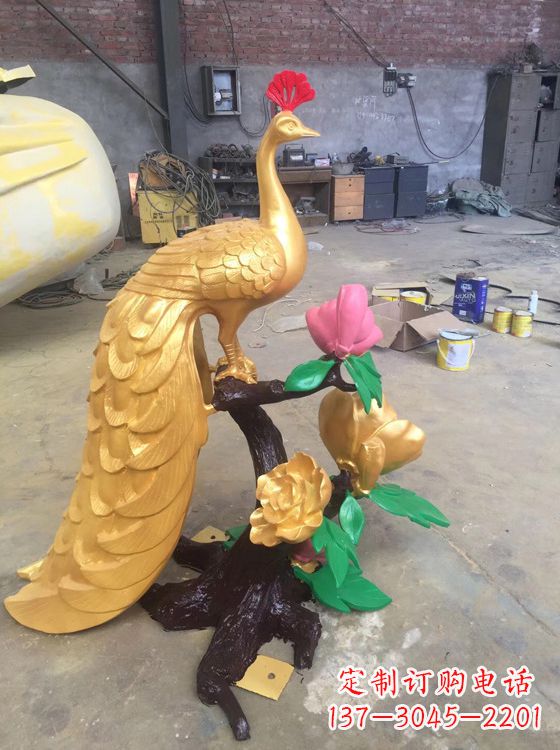 大同凤凰雕塑百鸟之王铜雕