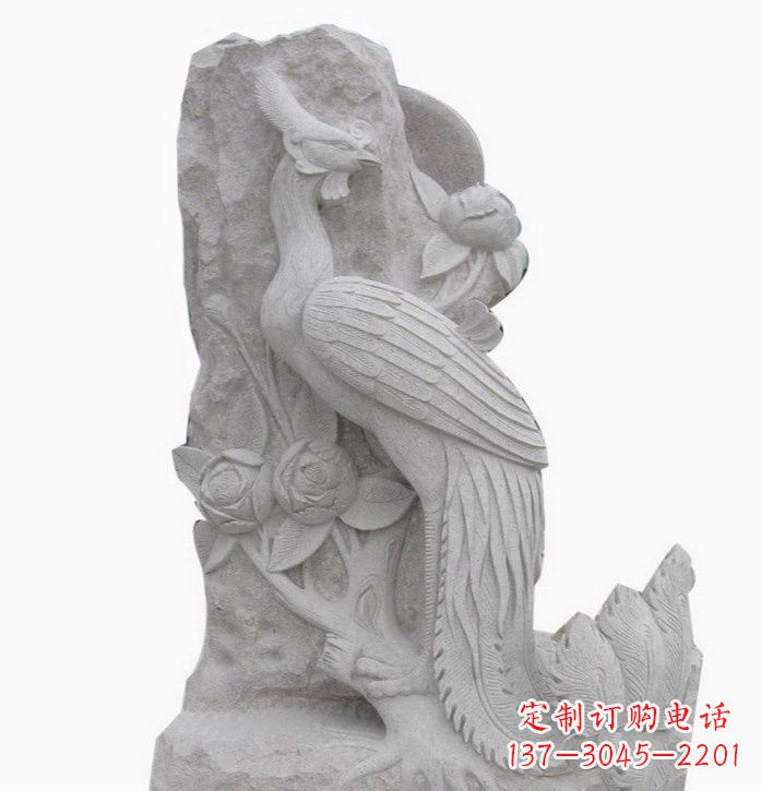 大同凤凰牡丹石雕222