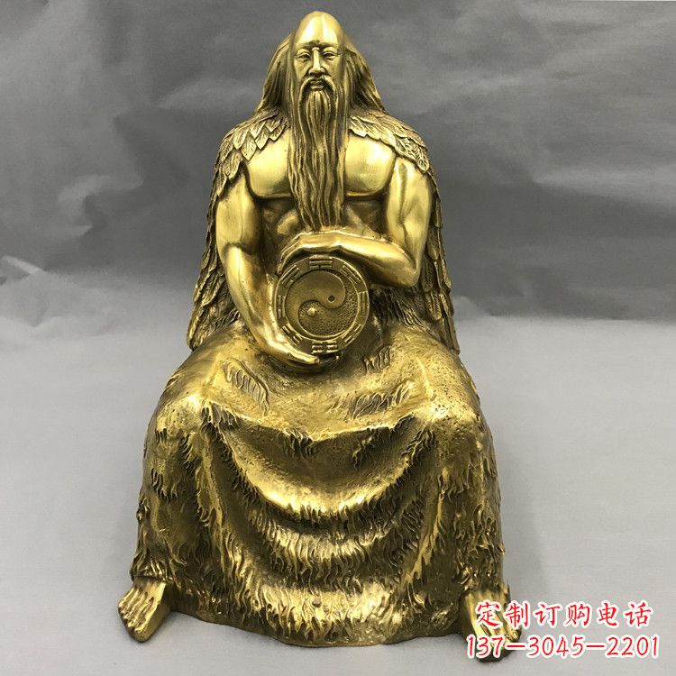 大同伏羲·神话传说铜雕塑