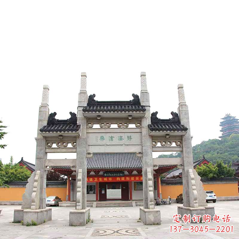 大同艺术镶嵌石牌坊雕塑
