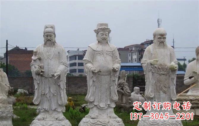 大同福禄寿神像石雕定制服务