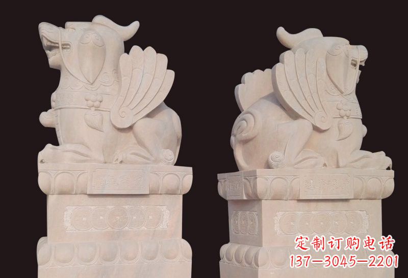 大同福星象征吉祥幸福高照貔貅石雕