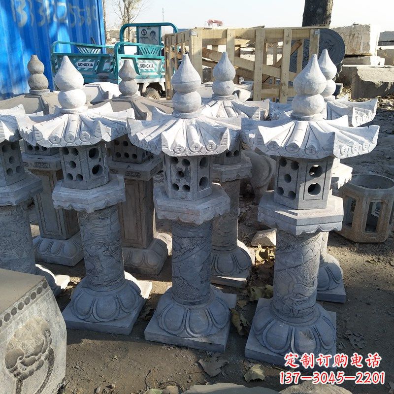 大同高墩青石中式灯笼
