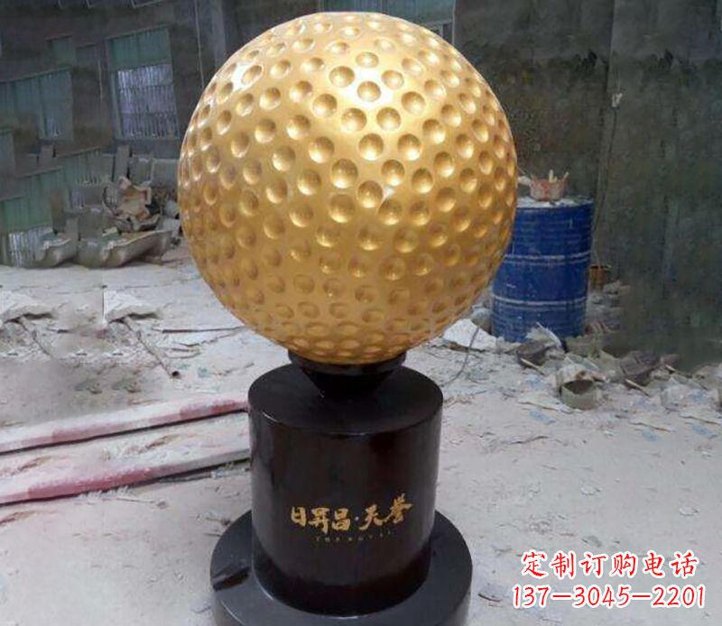 大同精致高尔夫球铜雕