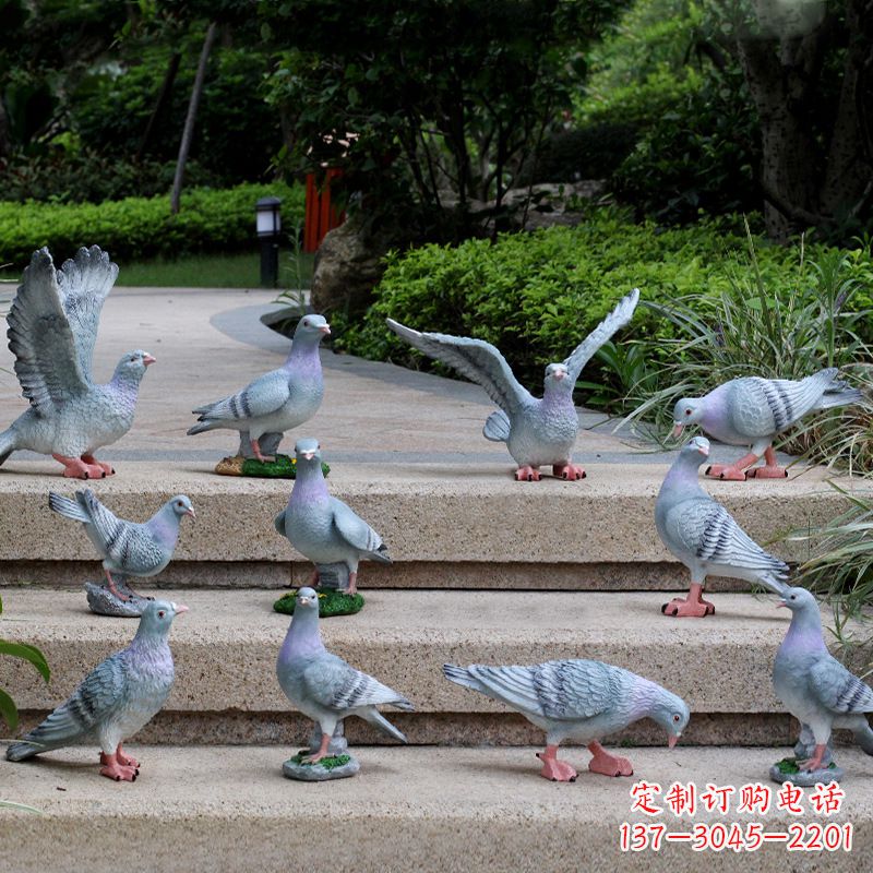 大同鸽子兔子猴子大象雕塑