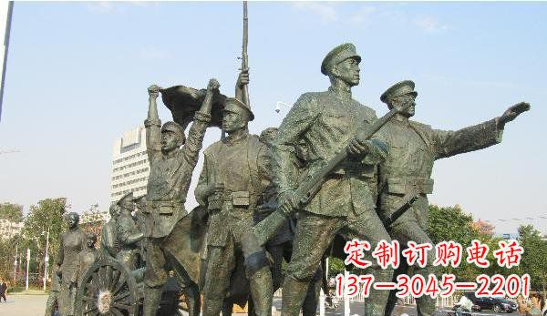 大同纪念革命先烈的战士雕塑