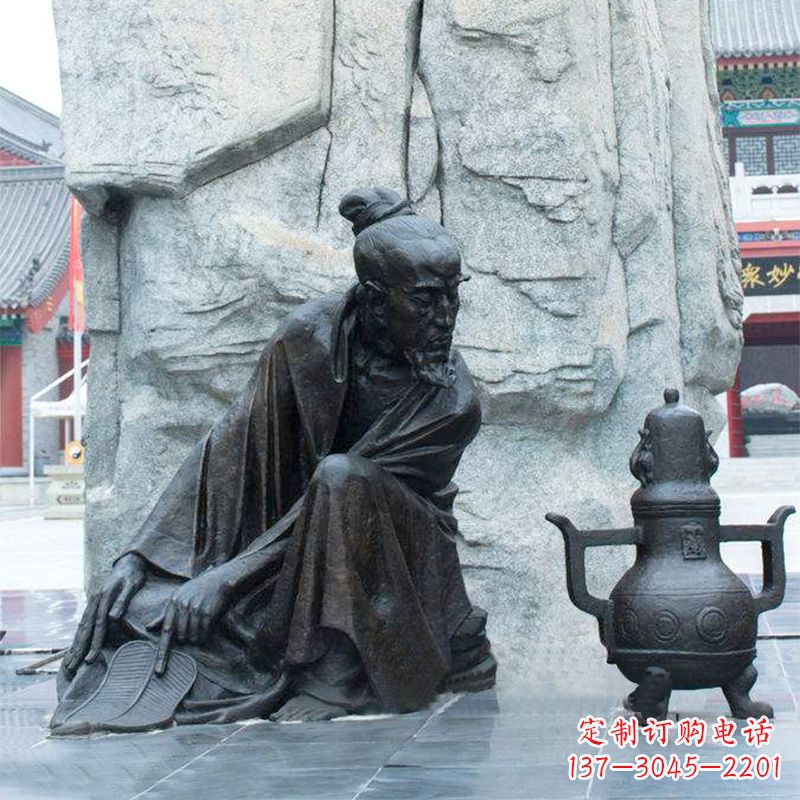 大同中国医史传承葛洪炼丹情景雕塑