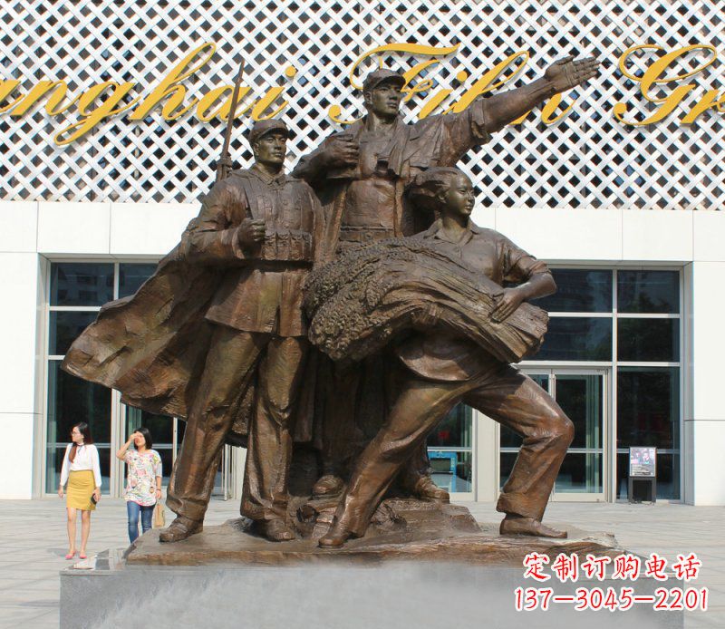 大同革命战士铜雕