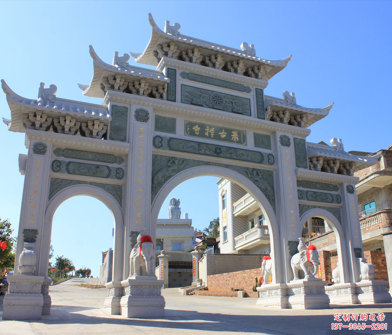 大同个性石雕牌坊楼—唯美精致的装饰品