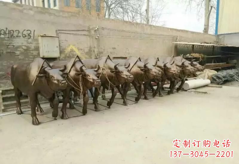 大同艺术之作,牛雕塑