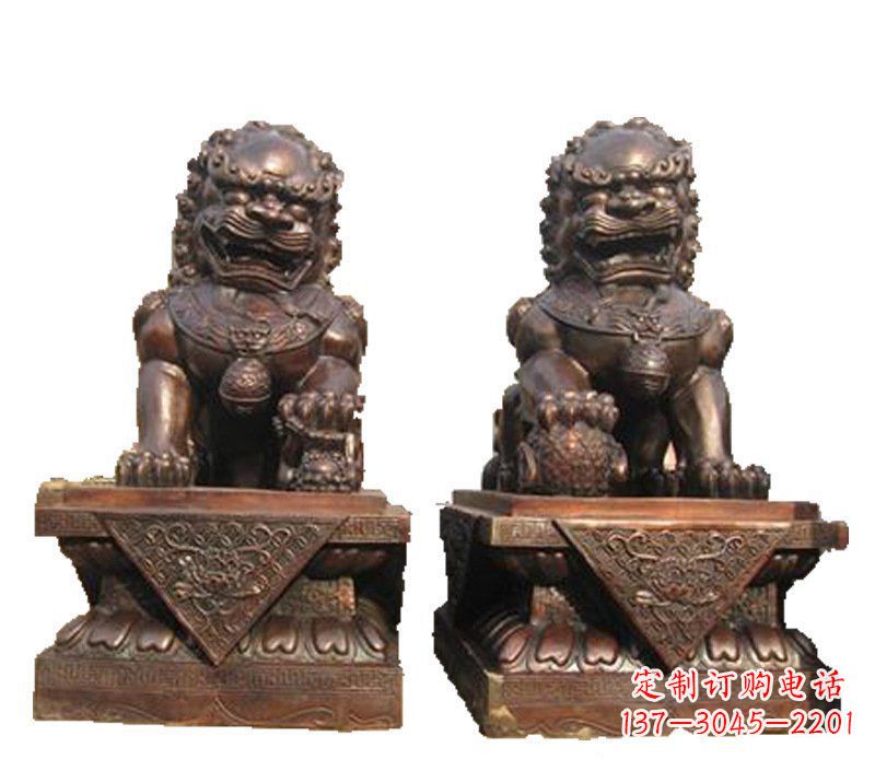 大同公司汇丰狮子铜雕塑摆件 (2)