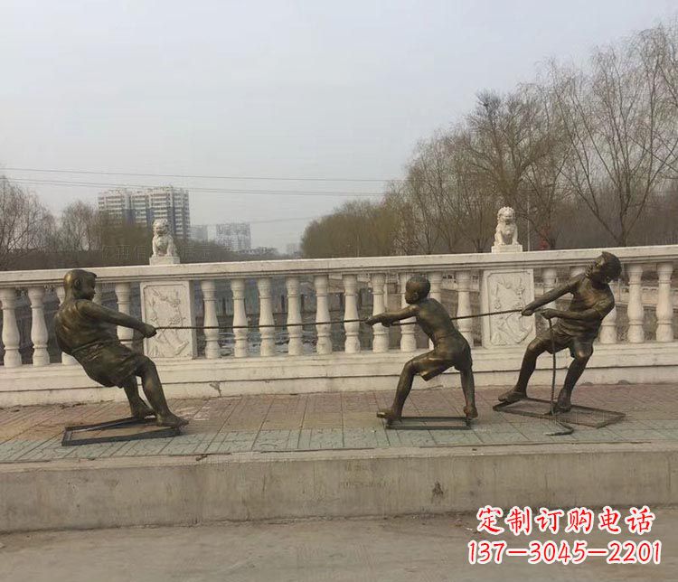 大同中领雕塑 | 铜雕像,营造欢乐的童年回忆