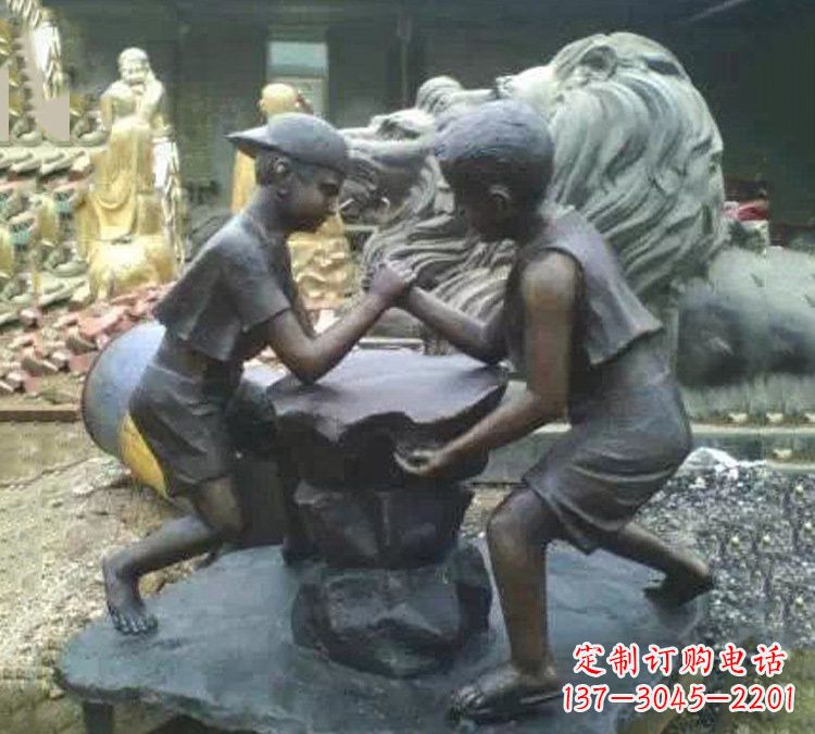 大同非凡童趣,精致儿童铜雕