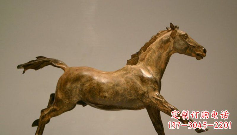 大同铜雕动物奔跑马