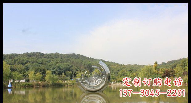大同不锈钢圆环景观雕塑