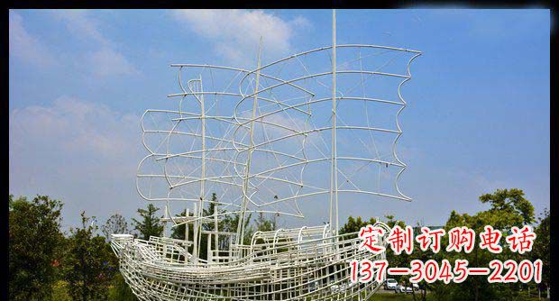 大同唯美不锈钢帆船雕塑