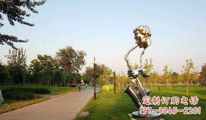 大同不锈钢萨克斯抽象雕塑