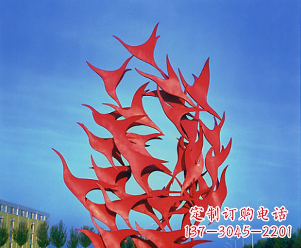 大同立体不锈钢大雁雕塑