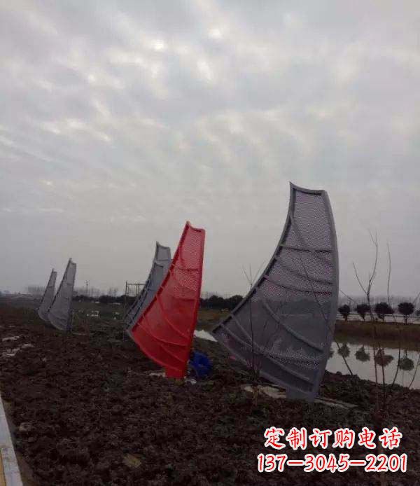 大同不锈钢抽象帆船雕塑