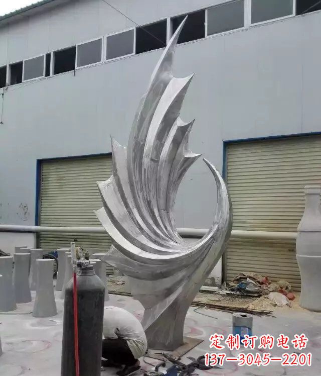 大同 不锈钢凤凰抽象雕塑