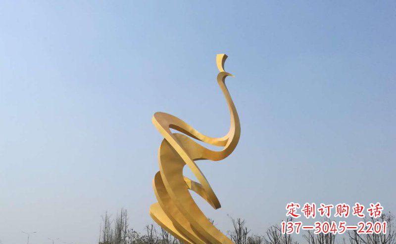 大同抽象凤凰不锈钢雕塑