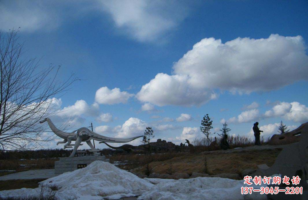 大同非凡巨兽——不锈钢抽象恐龙雕塑