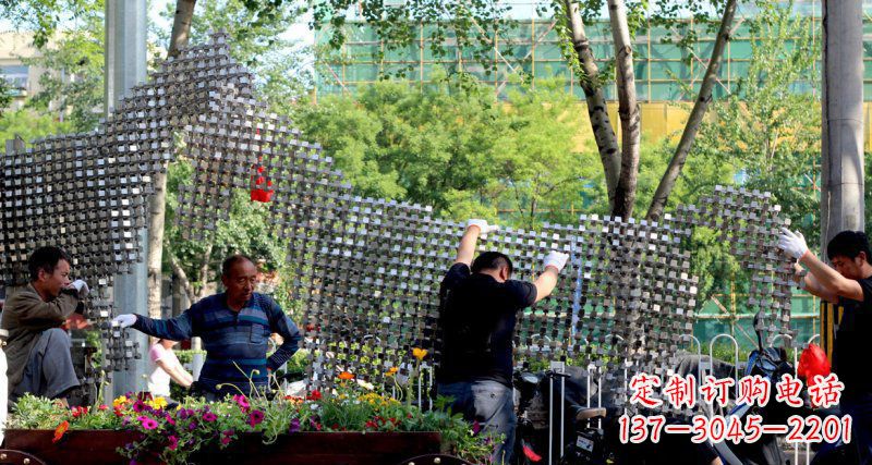 大同中领雕塑 - 动物抽象不锈钢雕塑