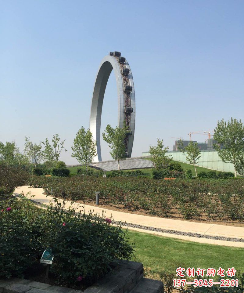 大同精美摩天轮不锈钢抽象雕塑