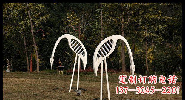 大同精美不锈钢仙鹤雕塑