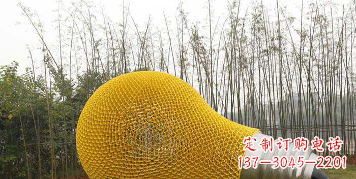 大同公园不锈钢大型灯泡雕塑