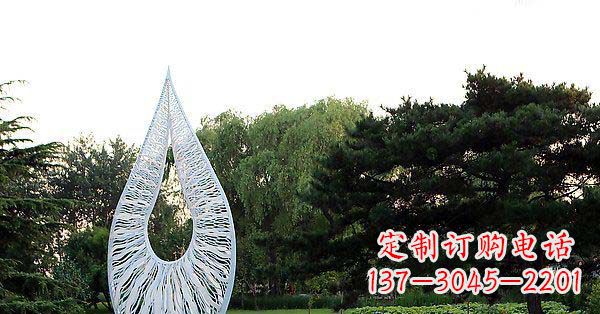 大同精美水滴不锈钢雕塑
