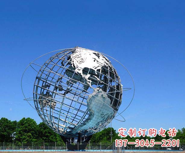 大同不锈钢地球仪摆件雕塑