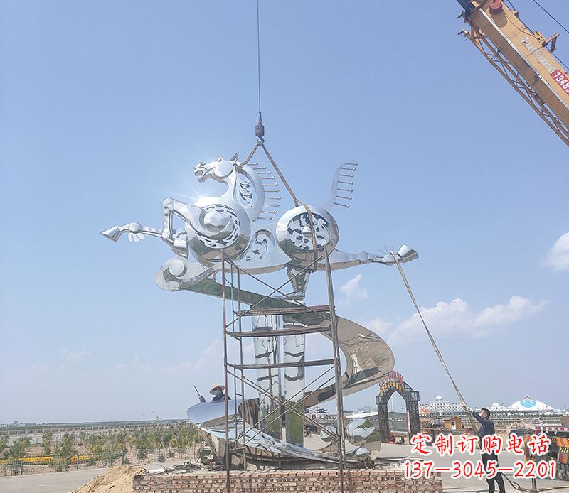 大同飞马雕塑,美景流驰