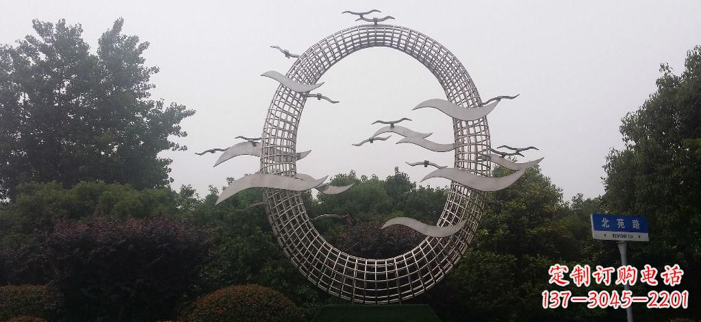 大同优雅风采,质感之美,赏心悦目的不锈钢海鸥雕塑