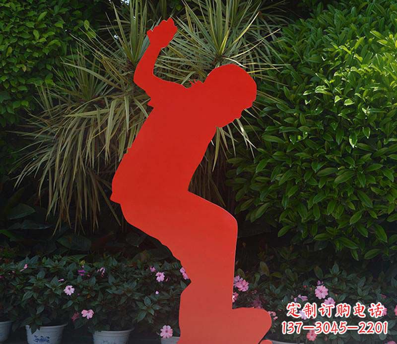 大同不锈钢男孩滑板雕塑