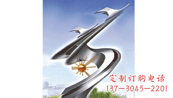 大同展翅飞翔伊甸园不锈钢翅膀雕塑