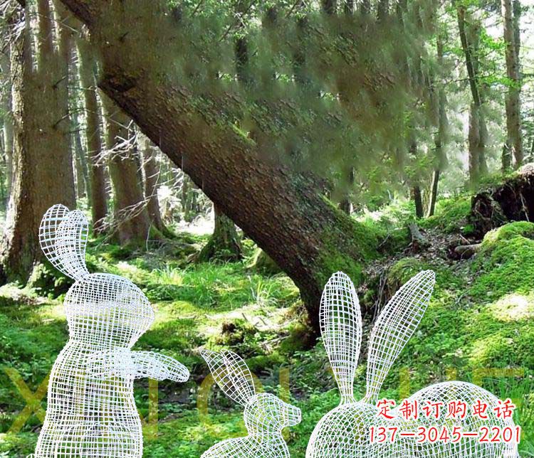 大同精美兔子雕塑,点缀你的公园